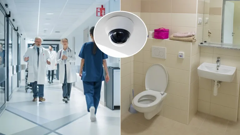 kamera nemocnica toaleta