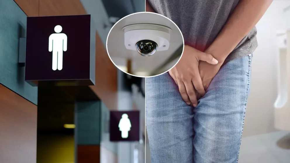 pánske toalety wc kamera