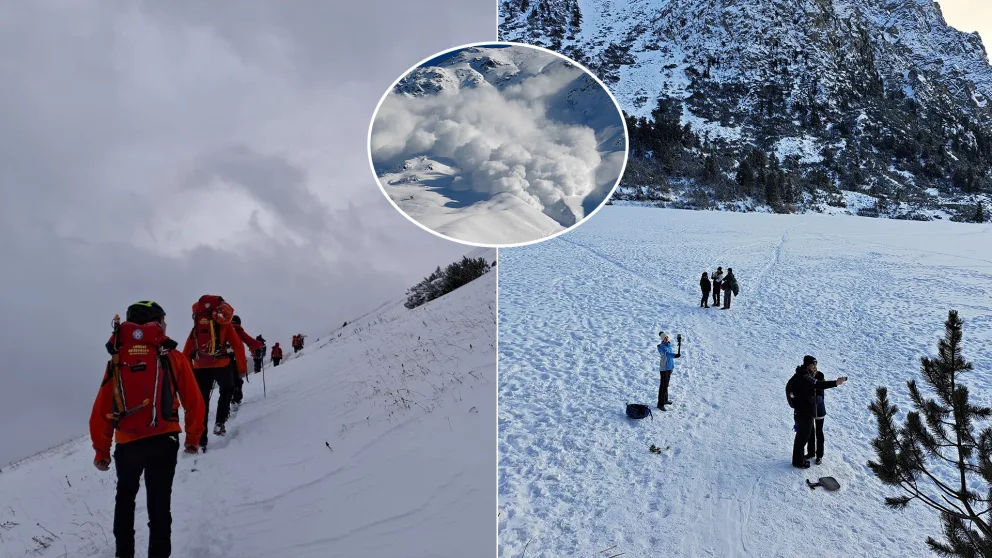 lavína turisti Tatry