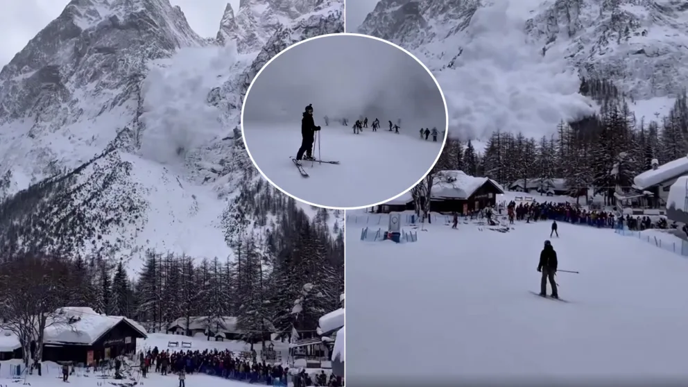 lyžiari Taliansko lavína Alpy Courmayeur