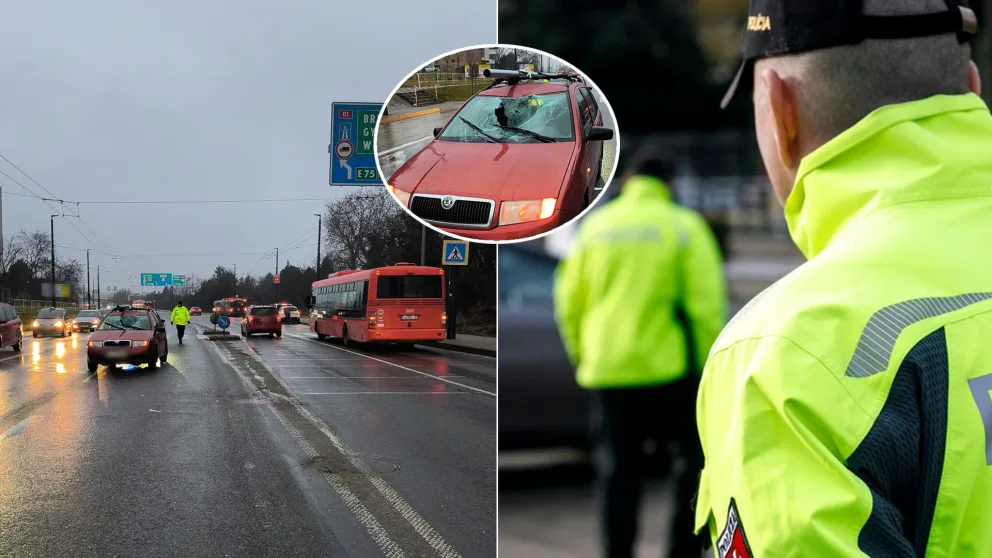 nehoda auto chodec Bratislava