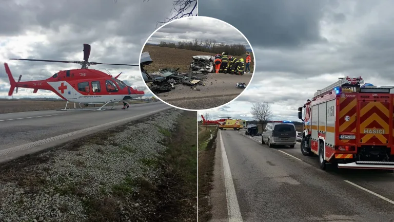 nehoda na ceste I/51 v obci Horná Seč v smere na Levice