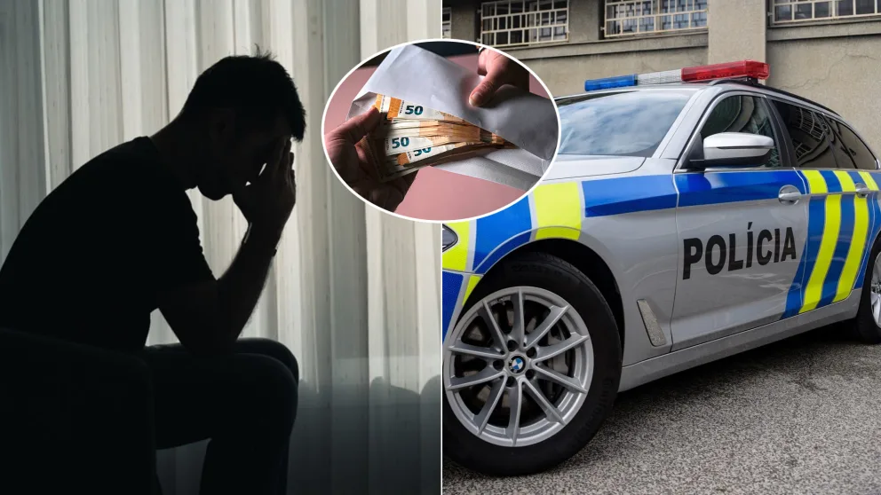 peniaze podvod muž polícia