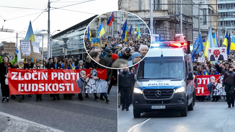 SR Ukrajina Pochod Solidarity Vojna Výročie