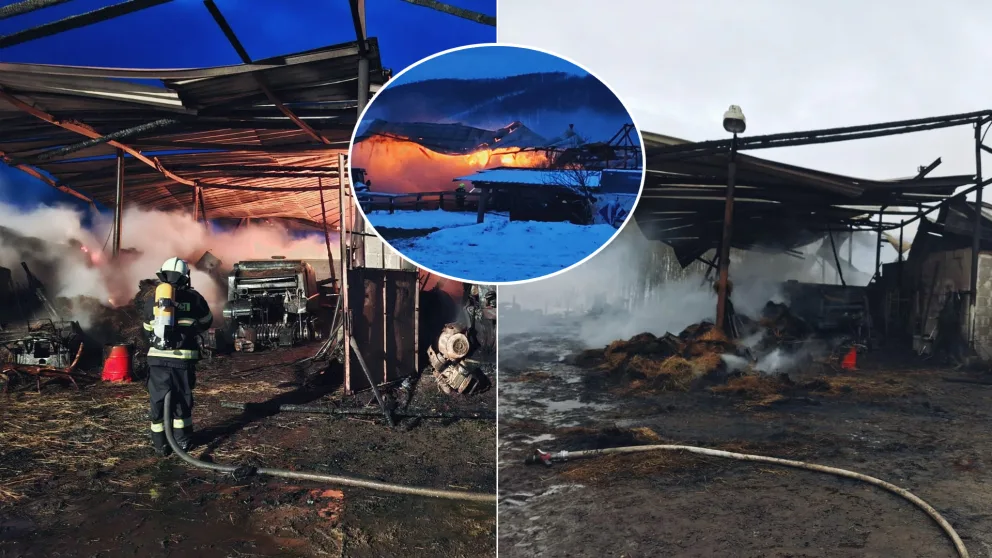 požiar senníka v Záježovej