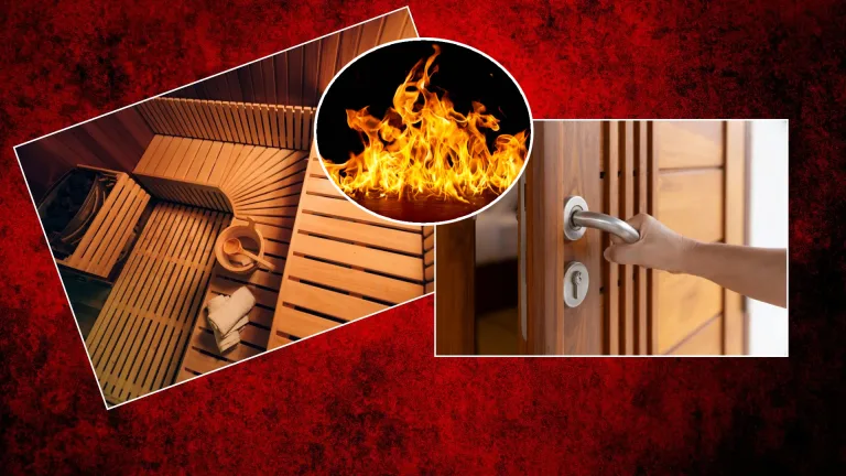 požiar sauna