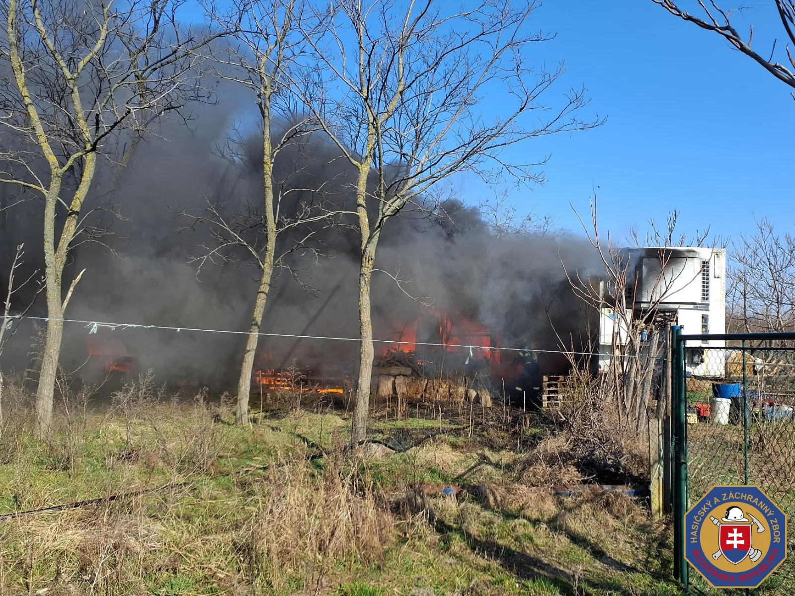 požiar Senec Veľký Biel