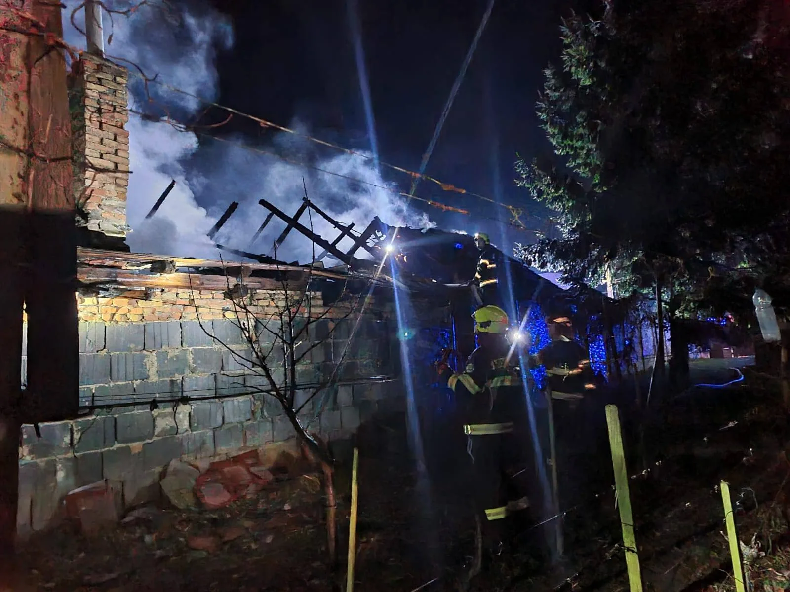 požiar v Pustých Úľanoch