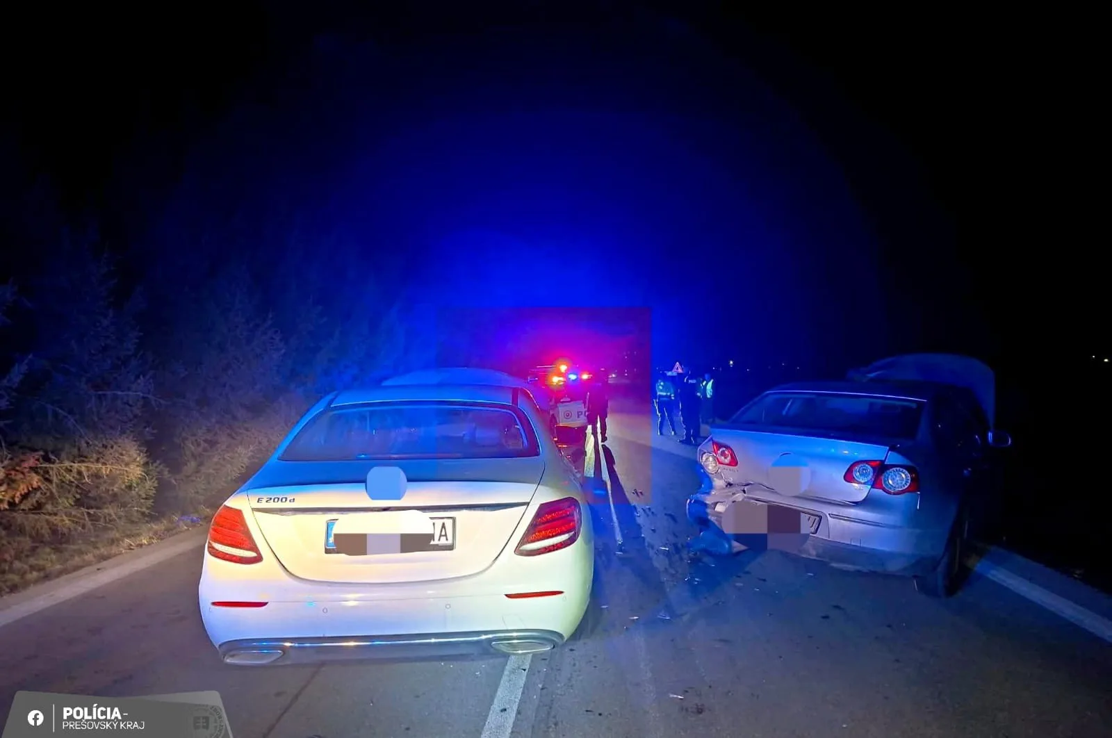 nehoda medzi obcami Rožkovany a Červenica pri Sabinove