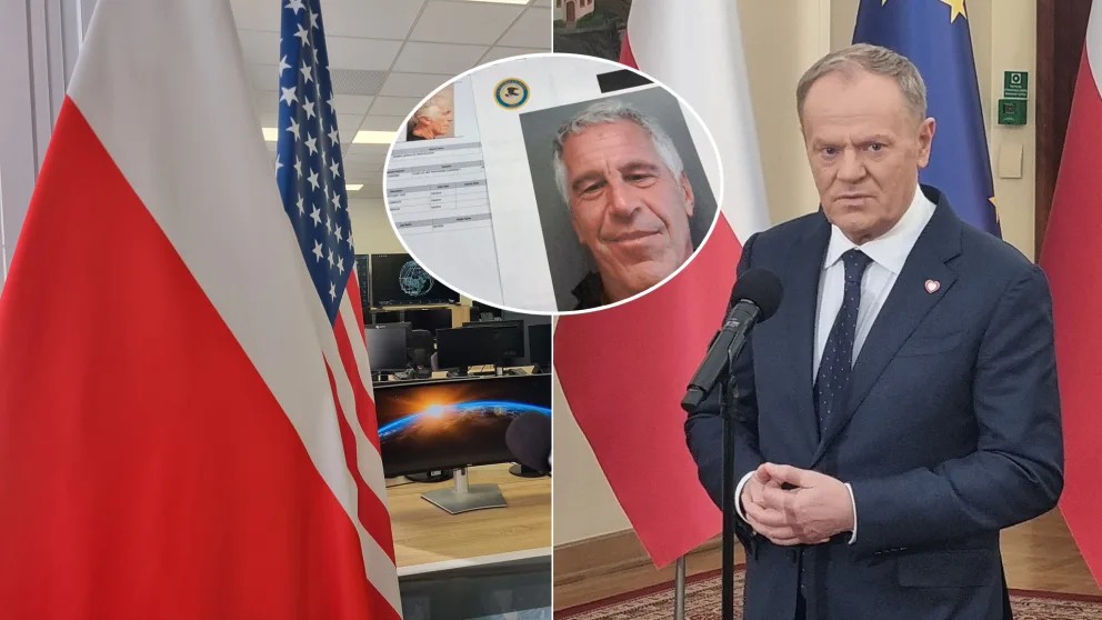 Epstein Donald Tusk Poľsko
