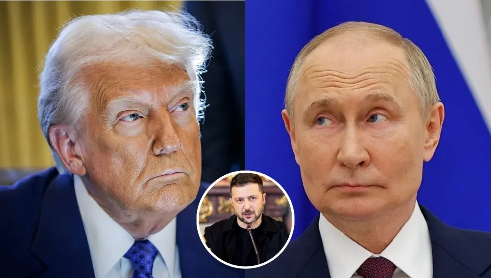 Donald Trump (vavo) a Vladimir Putin (vpravo).