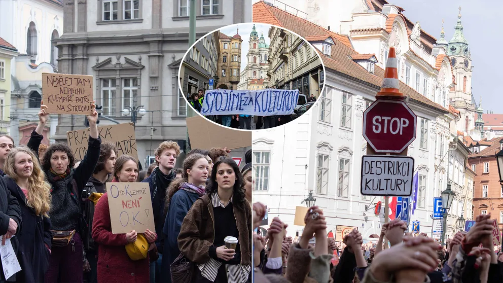 Praha protest študenti