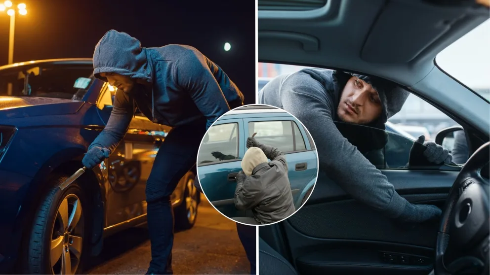 vykrádači áut, auto, zlodej
