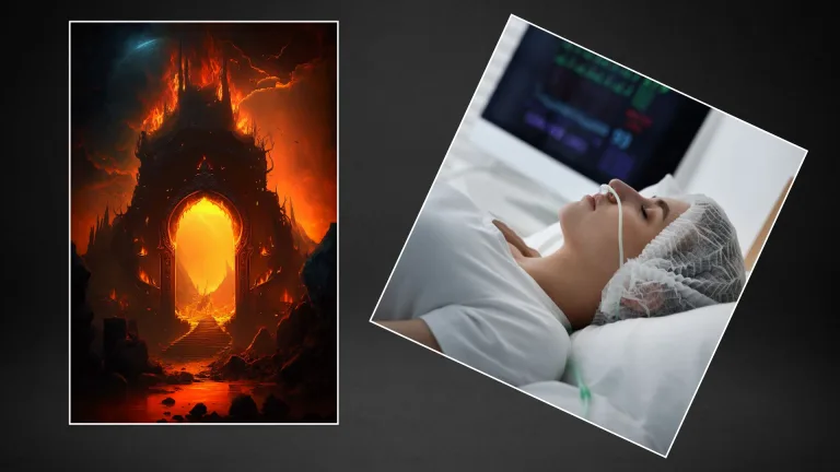 kóma, peklo, pacientka