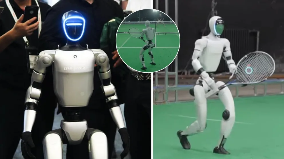 Unitree, robot, tenis