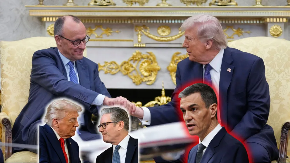 Trump, Merz, Starmer, Sánchez, kritika