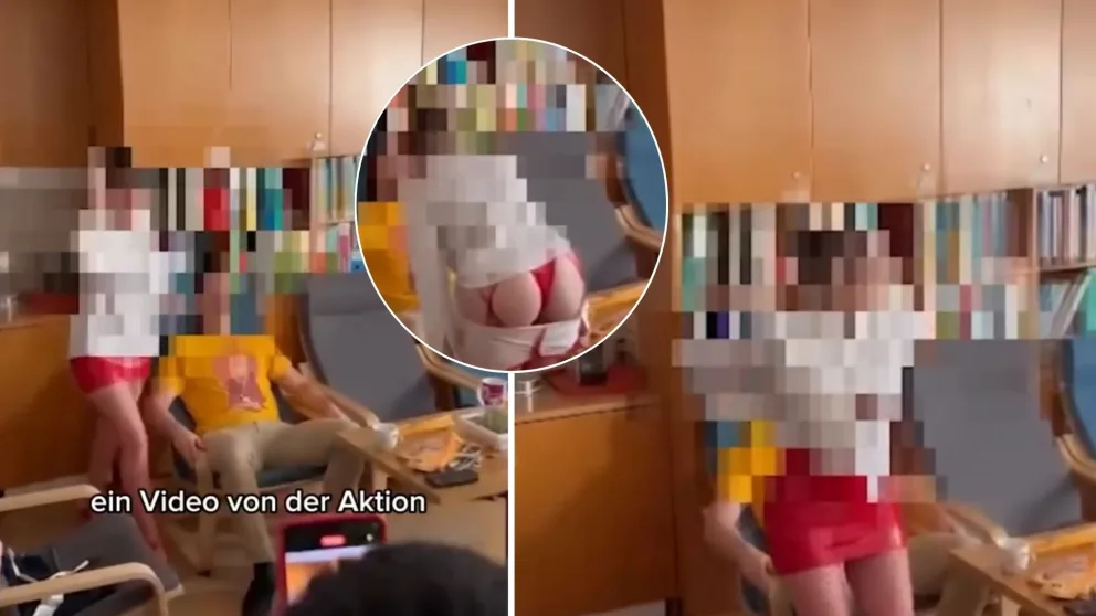 gymnázium, striptérka