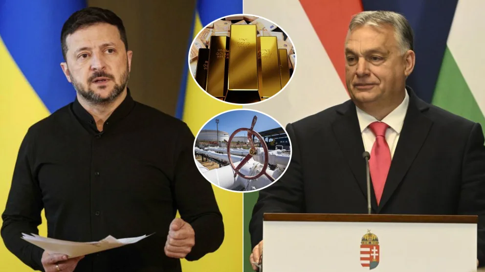 zlato peniaze ropa Zelenskyj Orbán