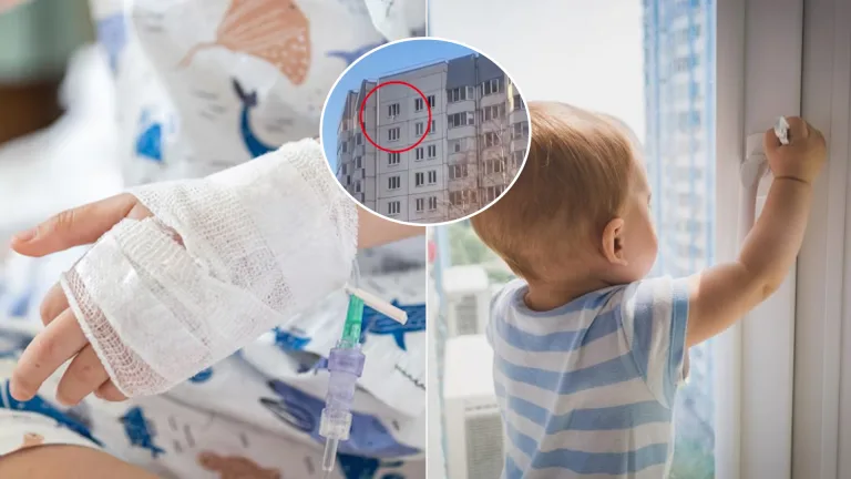 Petrohrad pád dieťa