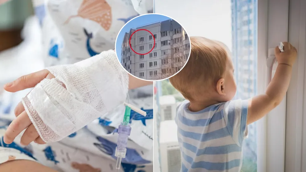 Petrohrad pád dieťa