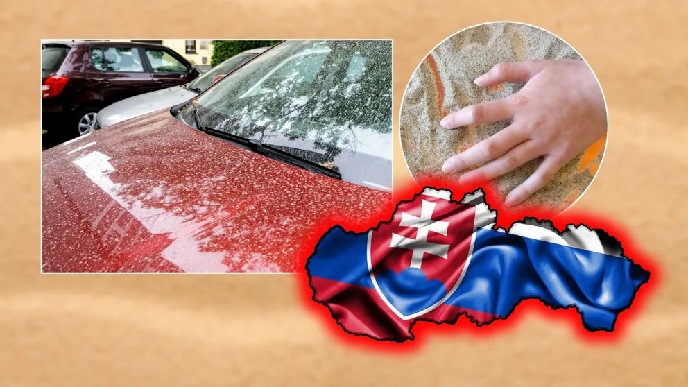 saharský piesok prach