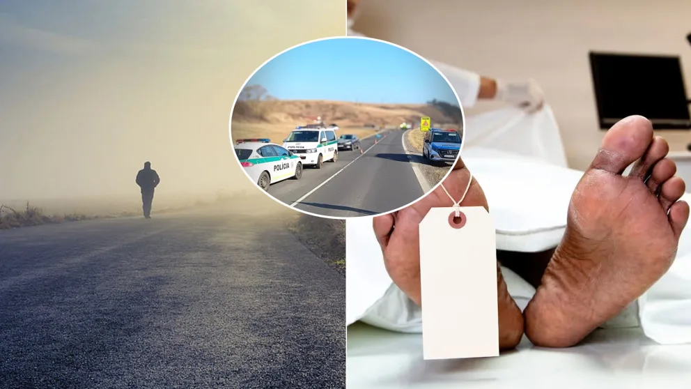 chodec tragická nehoda medzi obcami Bušovce a Podhorany