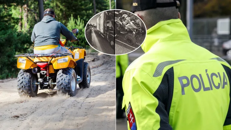 štvorkolka dodávka nehoda Trebišov