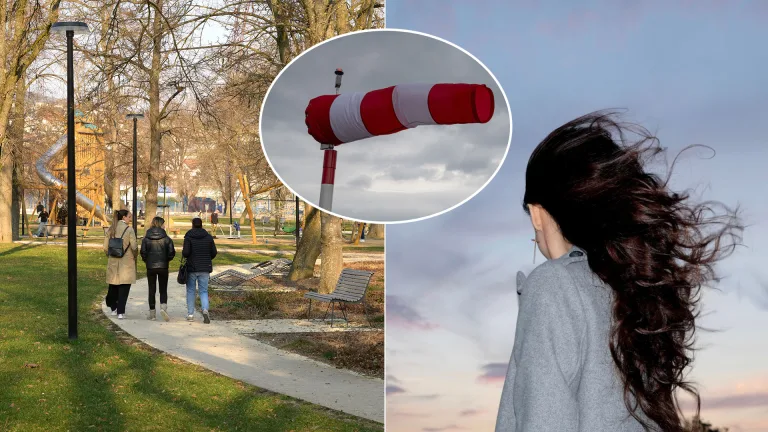 výstraha silný vietor jar slnko