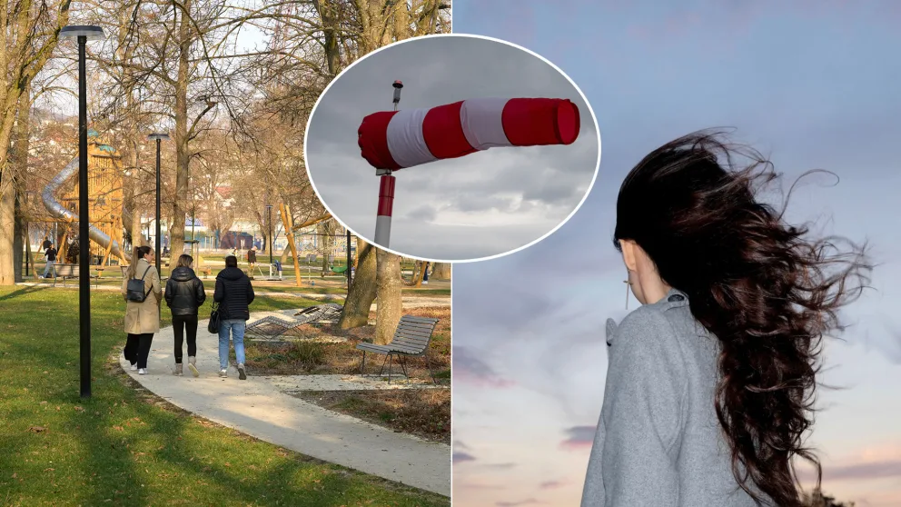 výstraha silný vietor jar slnko