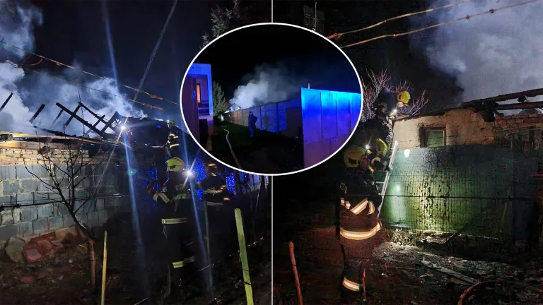 požiar rodinného domu v Pustých Úľanoch